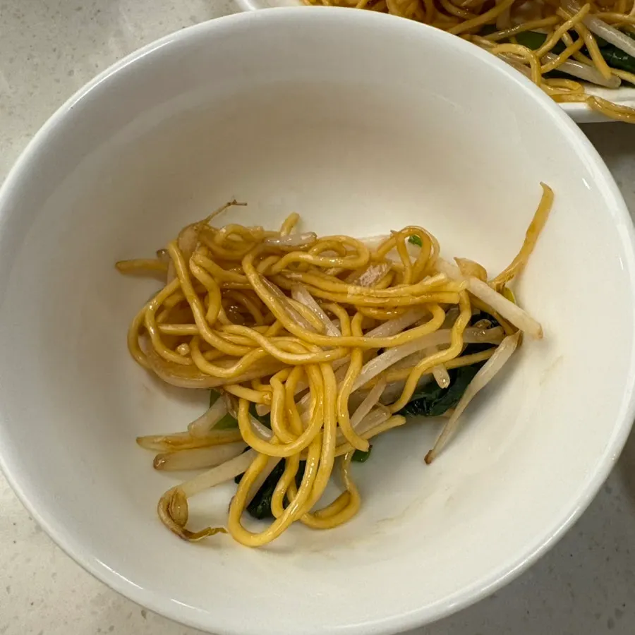 Hong Kong-style egg noodles served as a side