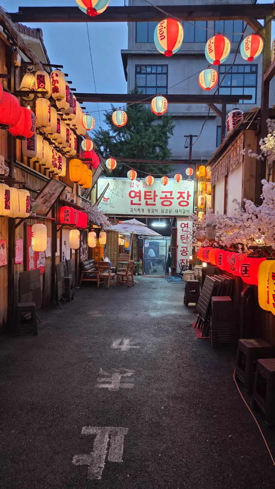Vertical shot of Yeontan Gongjang interior