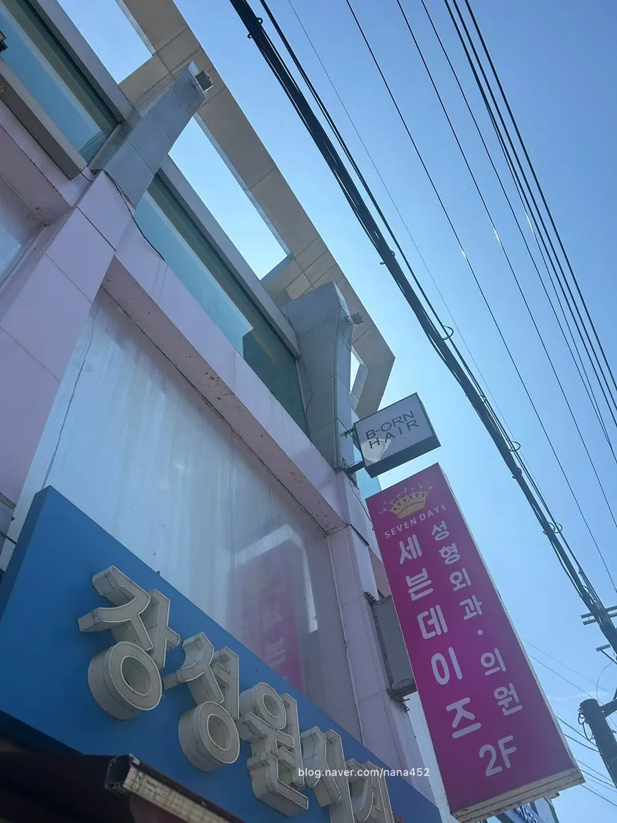 비오른헤어가 있는 장성원시계건물 외관