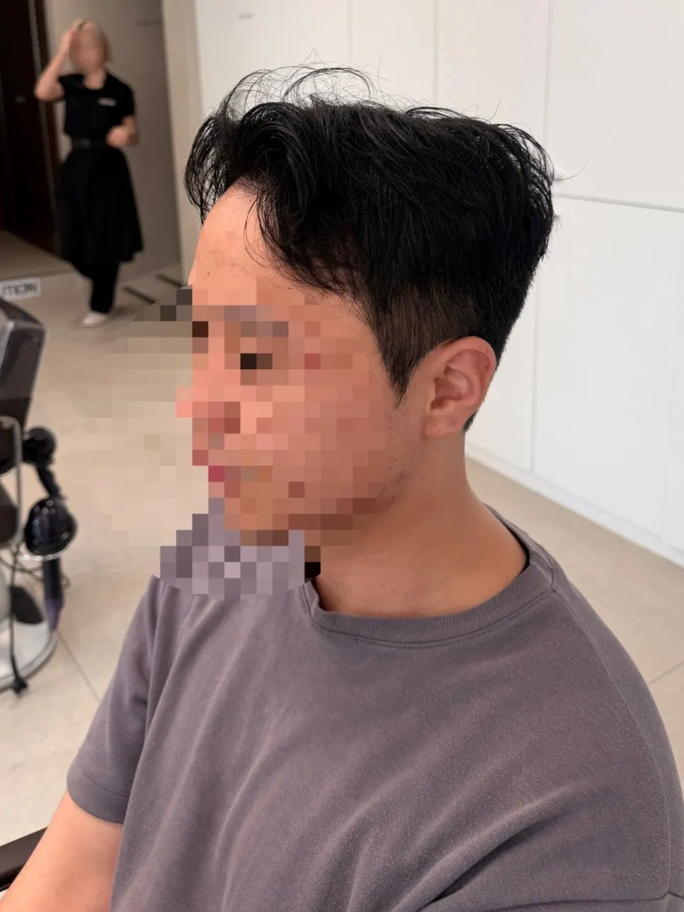 비오른헤어 압구정로데오점 남자 커트 최종 스타일