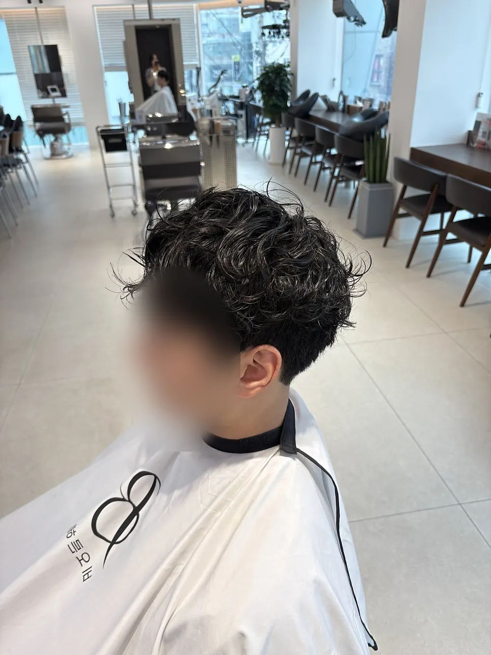 Wet curls right after washing