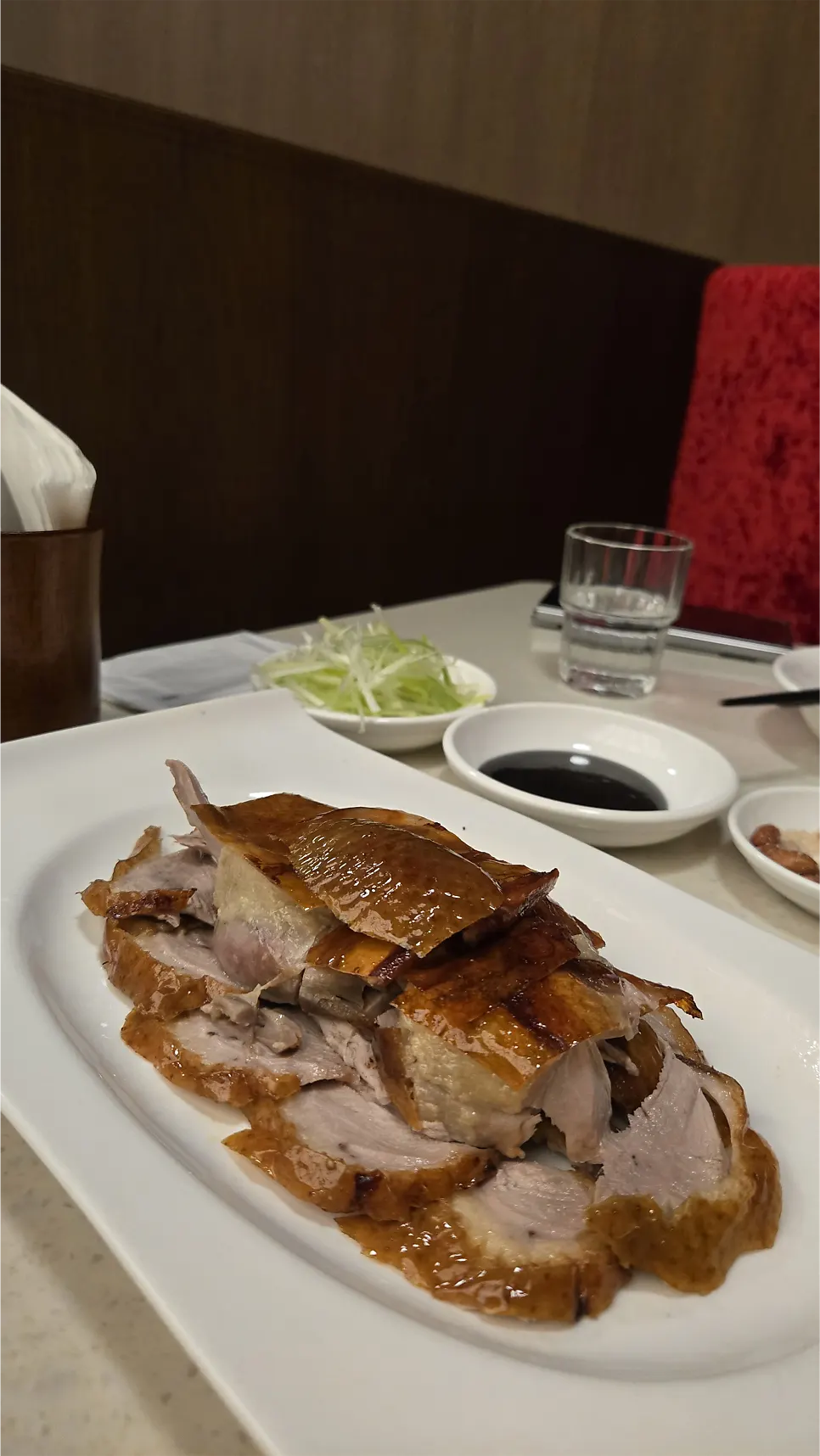 북경오리 반마리 구성 접시