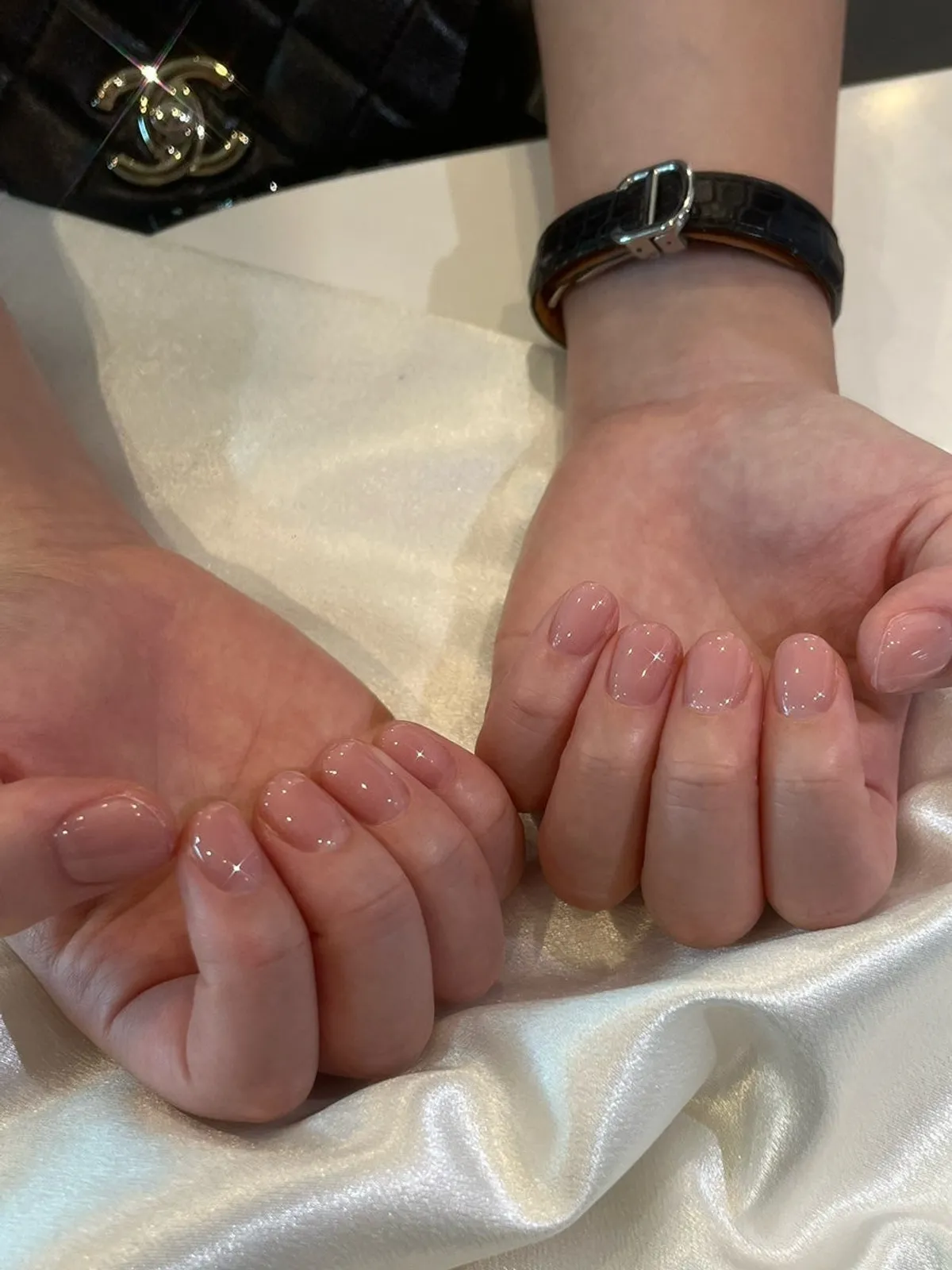 Nude syrup color bare nails from Naeil Didi