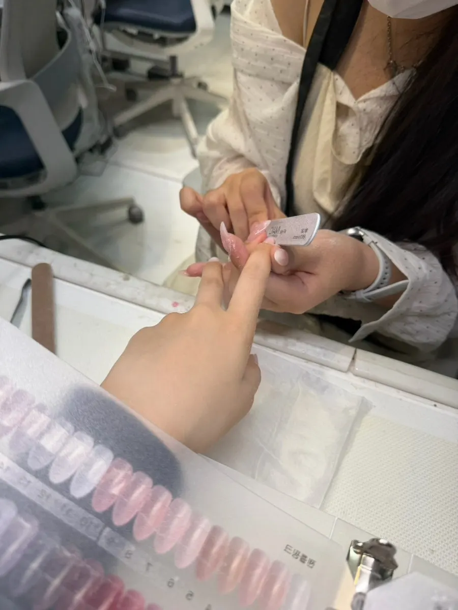 Nails shaped into a coffin form