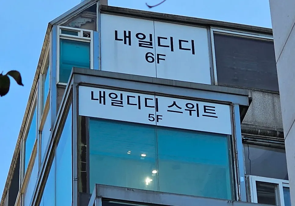 내일디디 네일 컬러 진열 모습