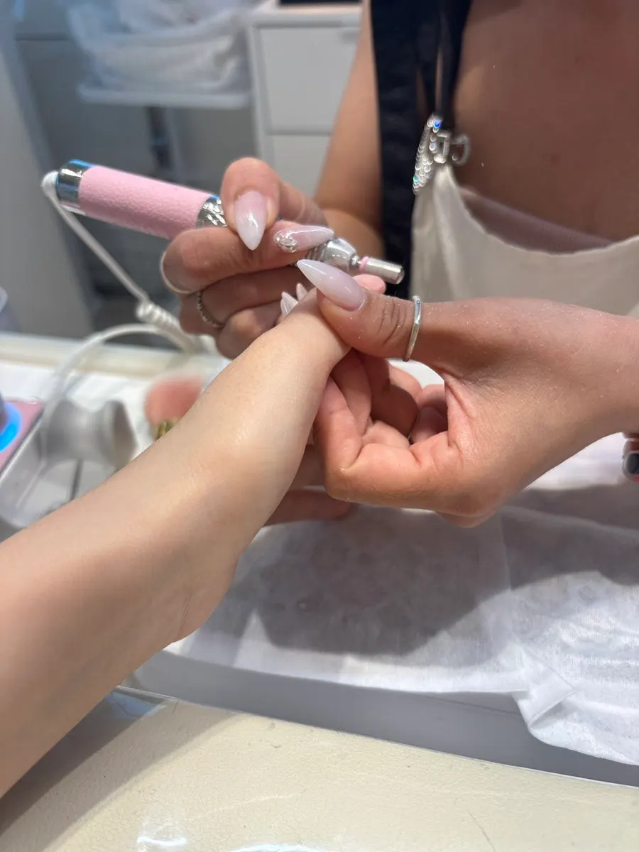 Long, bitten nails before care