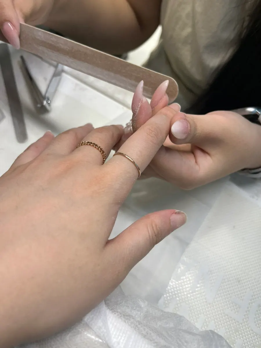 Powder material used to strengthen the nail