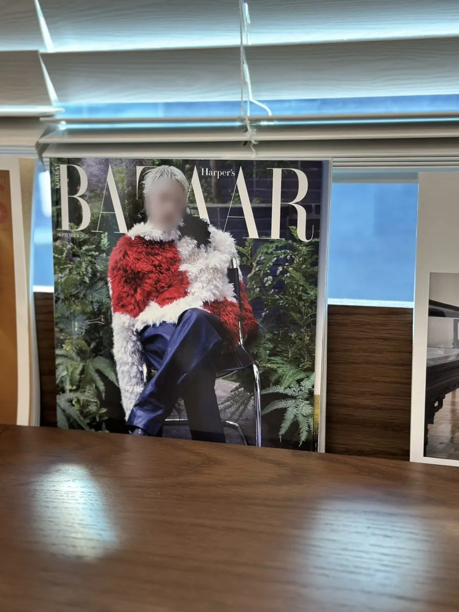 A variety of the latest magazines on display