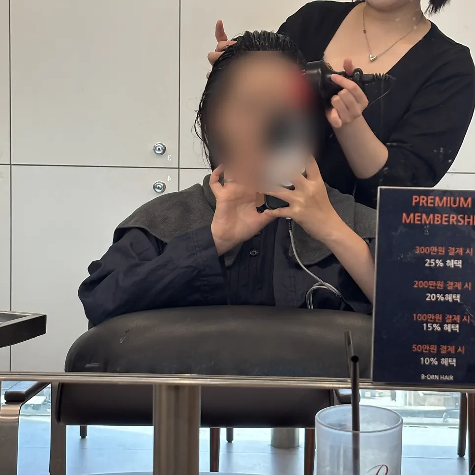 관리 후 정돈된 두피와 모발