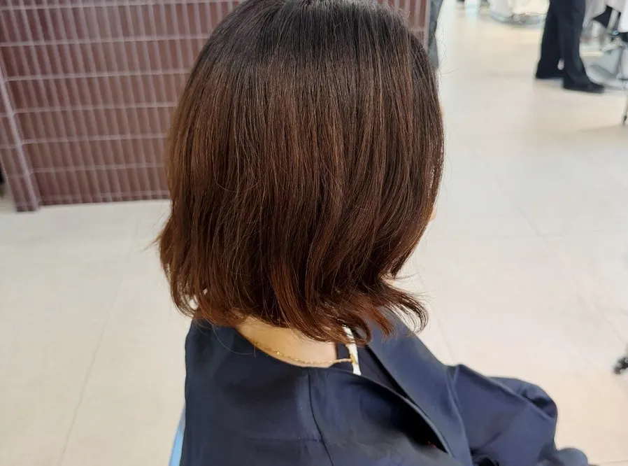 Dry, damaged hair condition before the cut