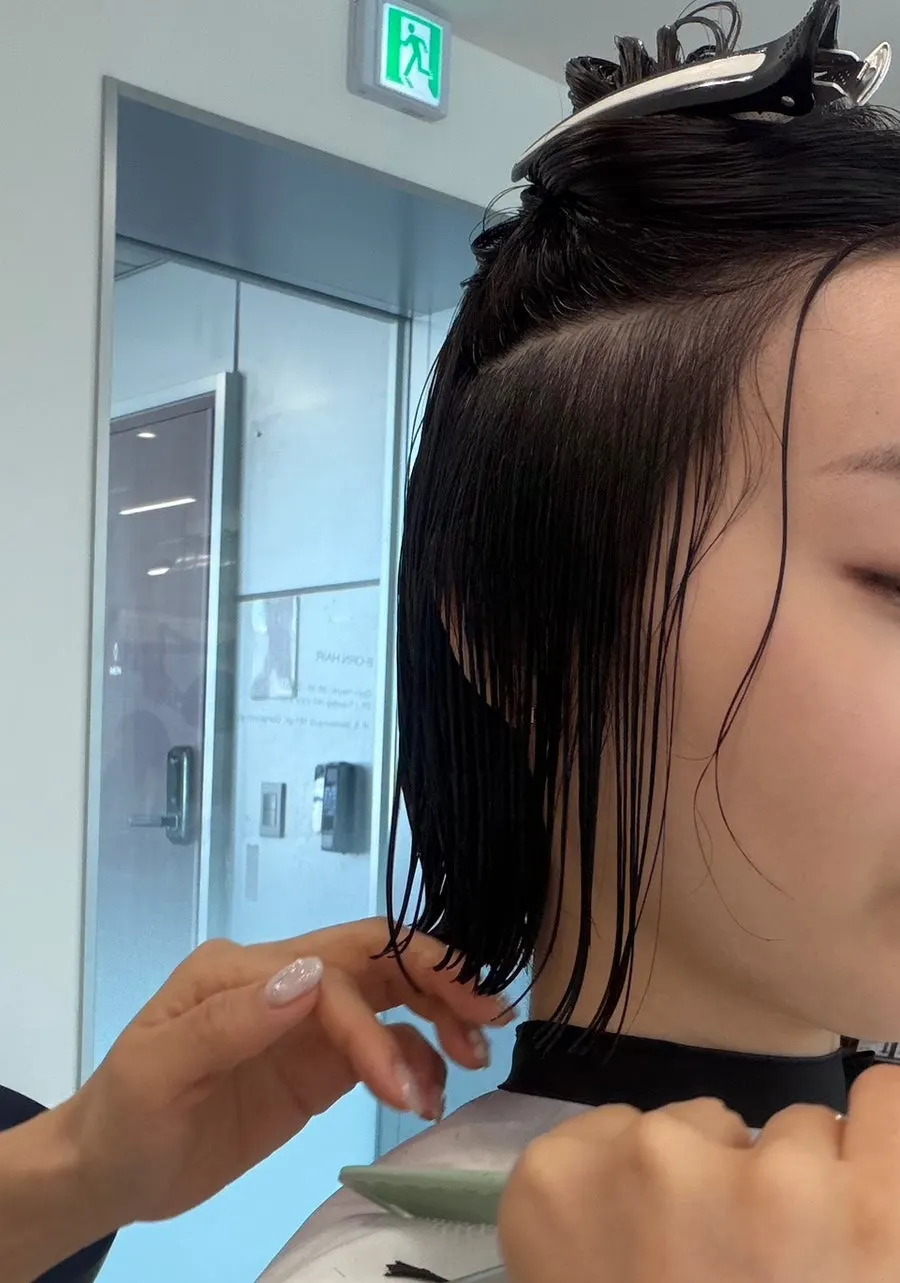 Completed bob style at Biorn Hair
