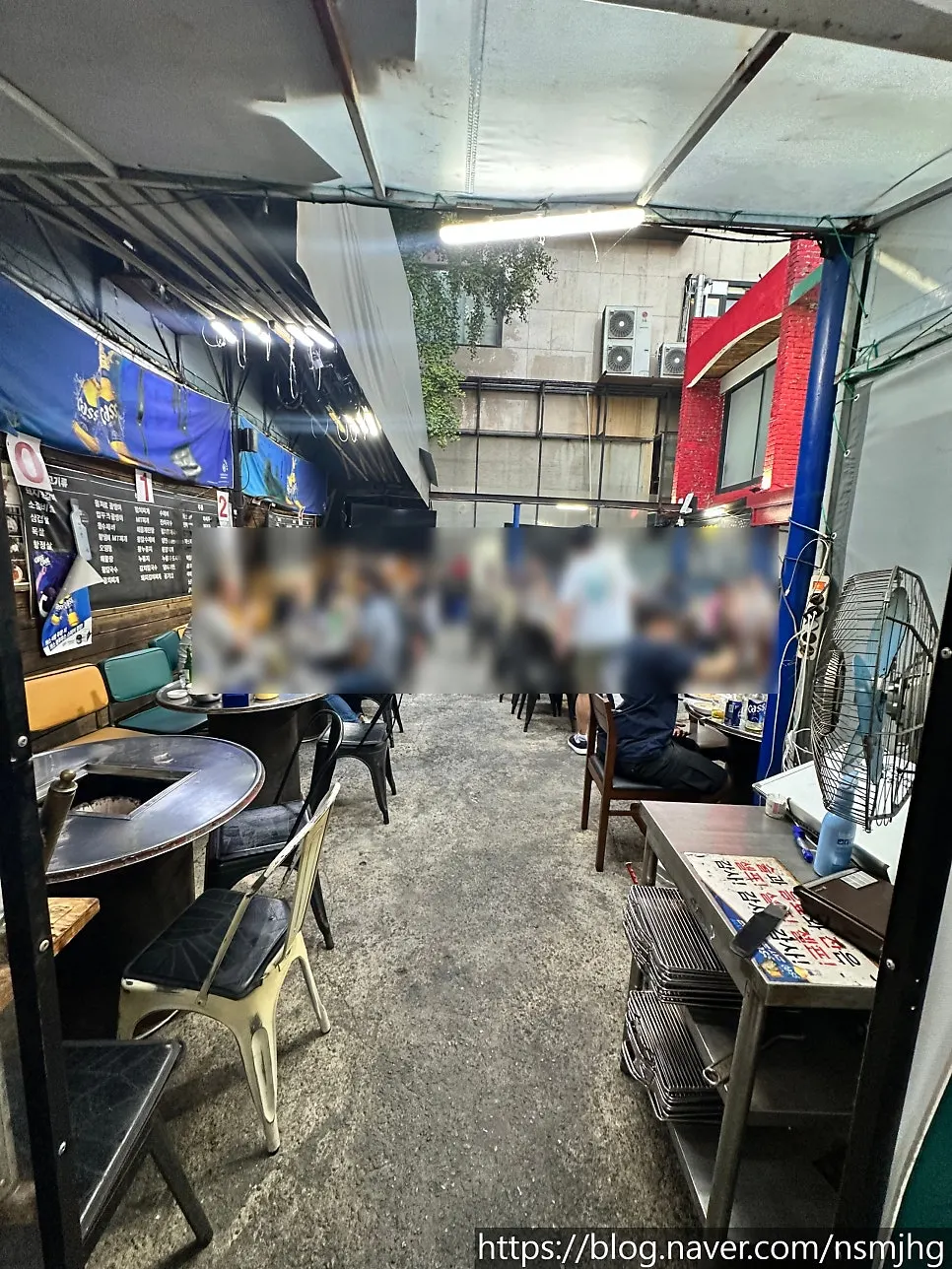 Interior of Yeontan Gongjang showing signs of its age