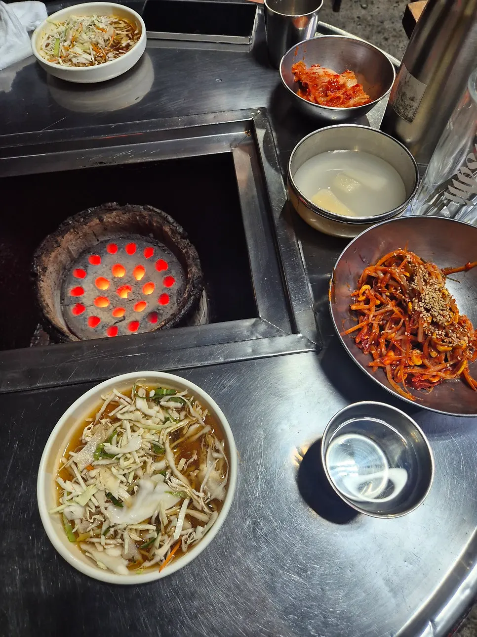 주문 후 세팅된 테이블