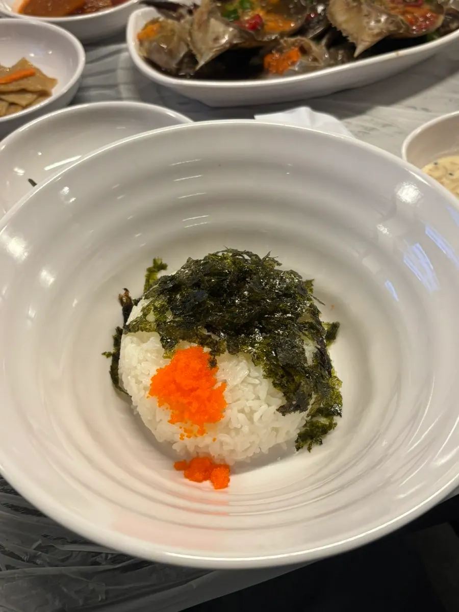 Bowl rice with flying fish roe