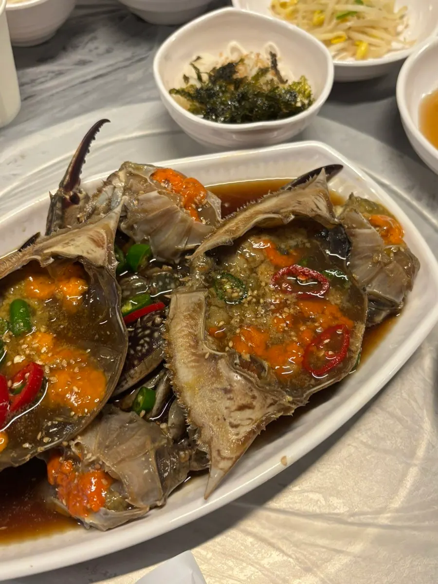 Soy-marinated crab meat