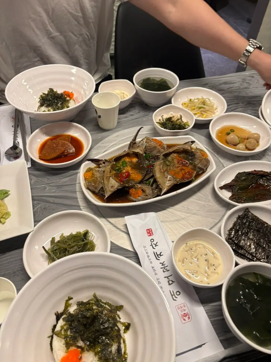 More of the soy-marinated crab meal
