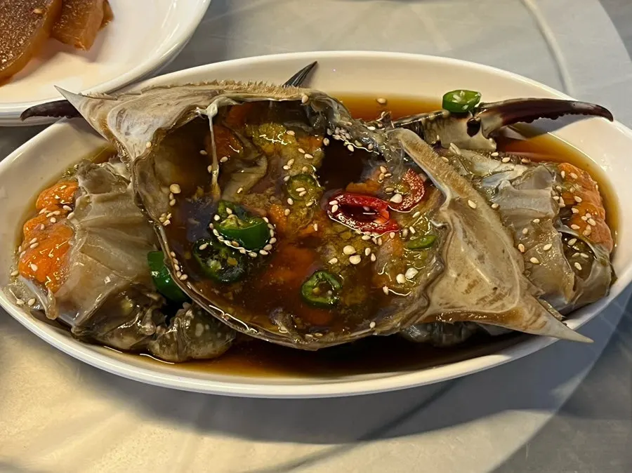 애모꽃게장 메뉴판과 가격