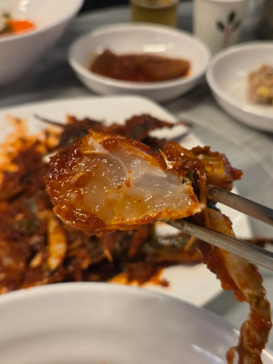 Plato de kkotgejang picante