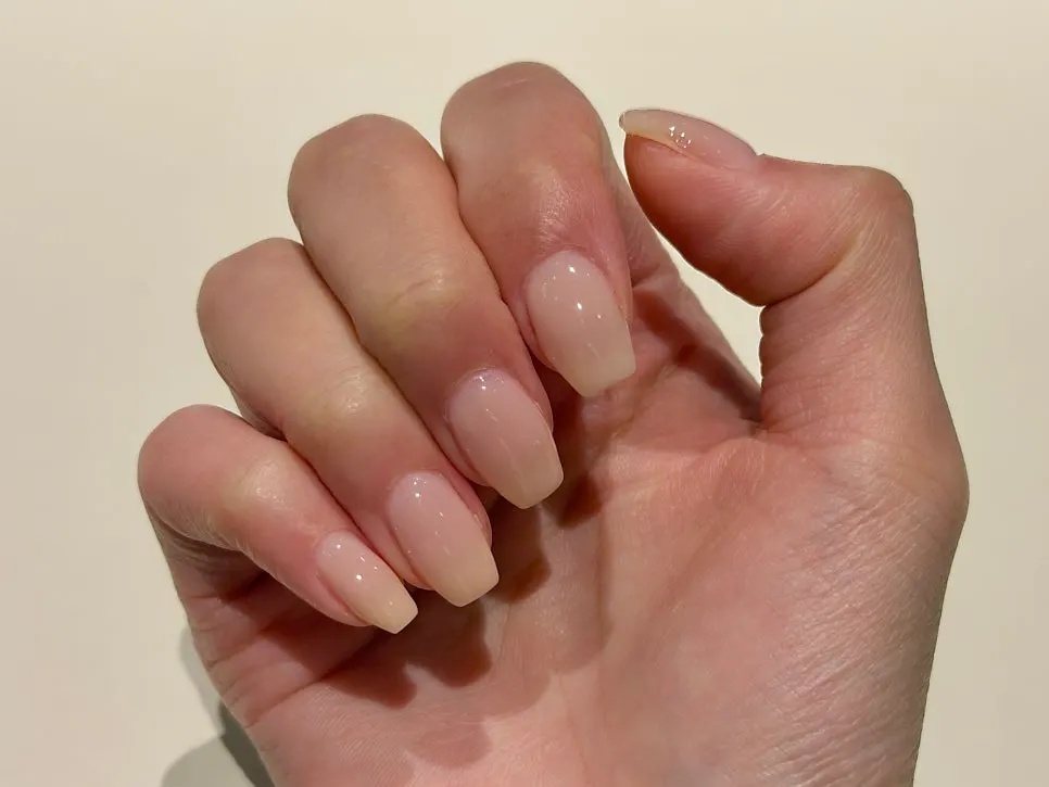 Curved-nail extension result