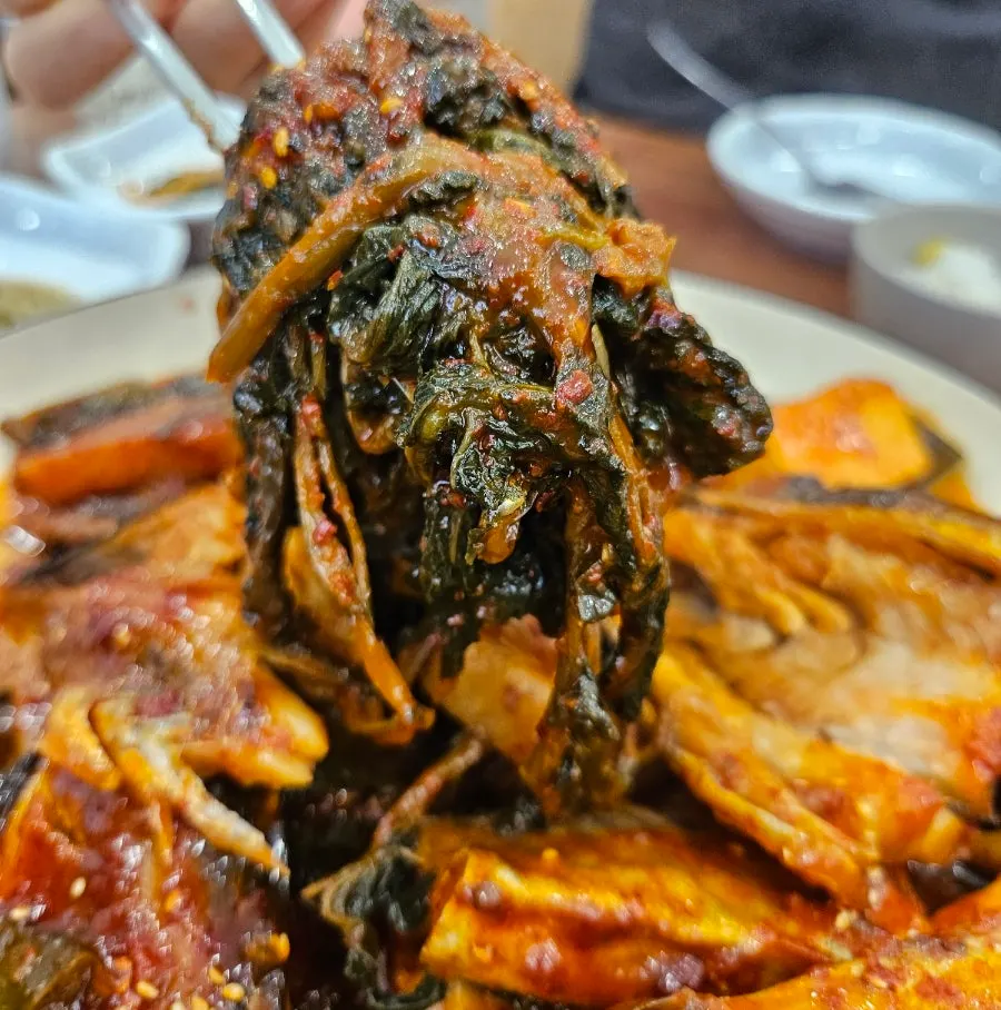 吸饱酱汁的加点干白菜