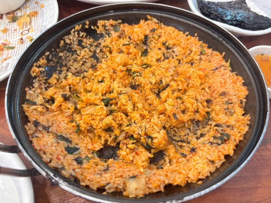 누룽지와 코다리찜 상차림
