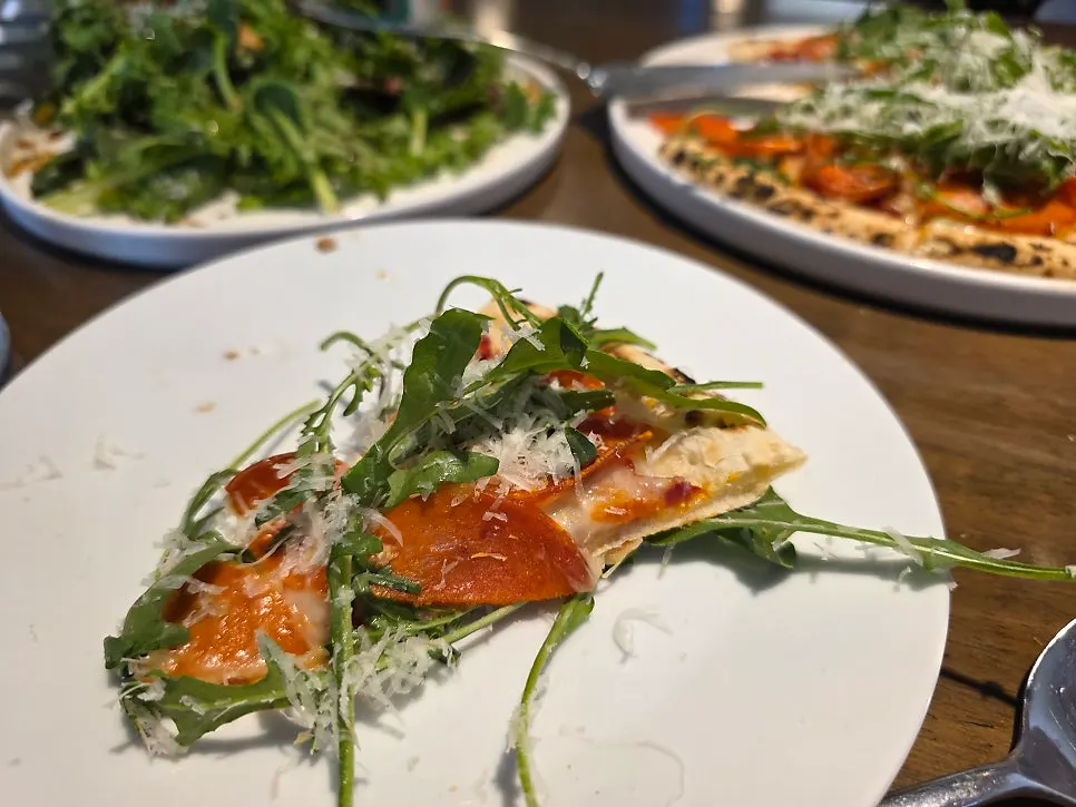 A Western-style spread with salad on the side