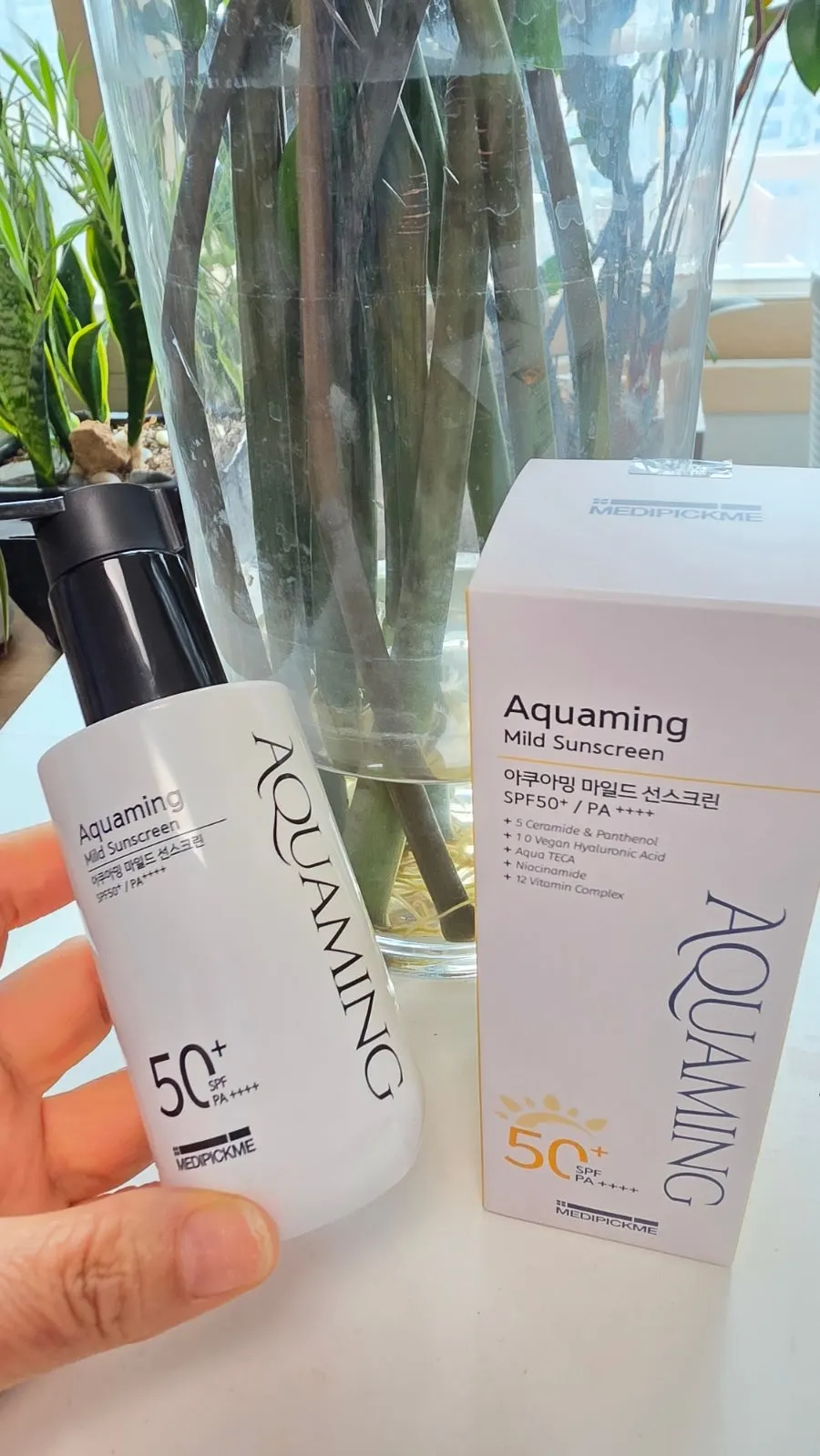 Final shot of MEDIPICKME Aquaming Mild Sunscreen