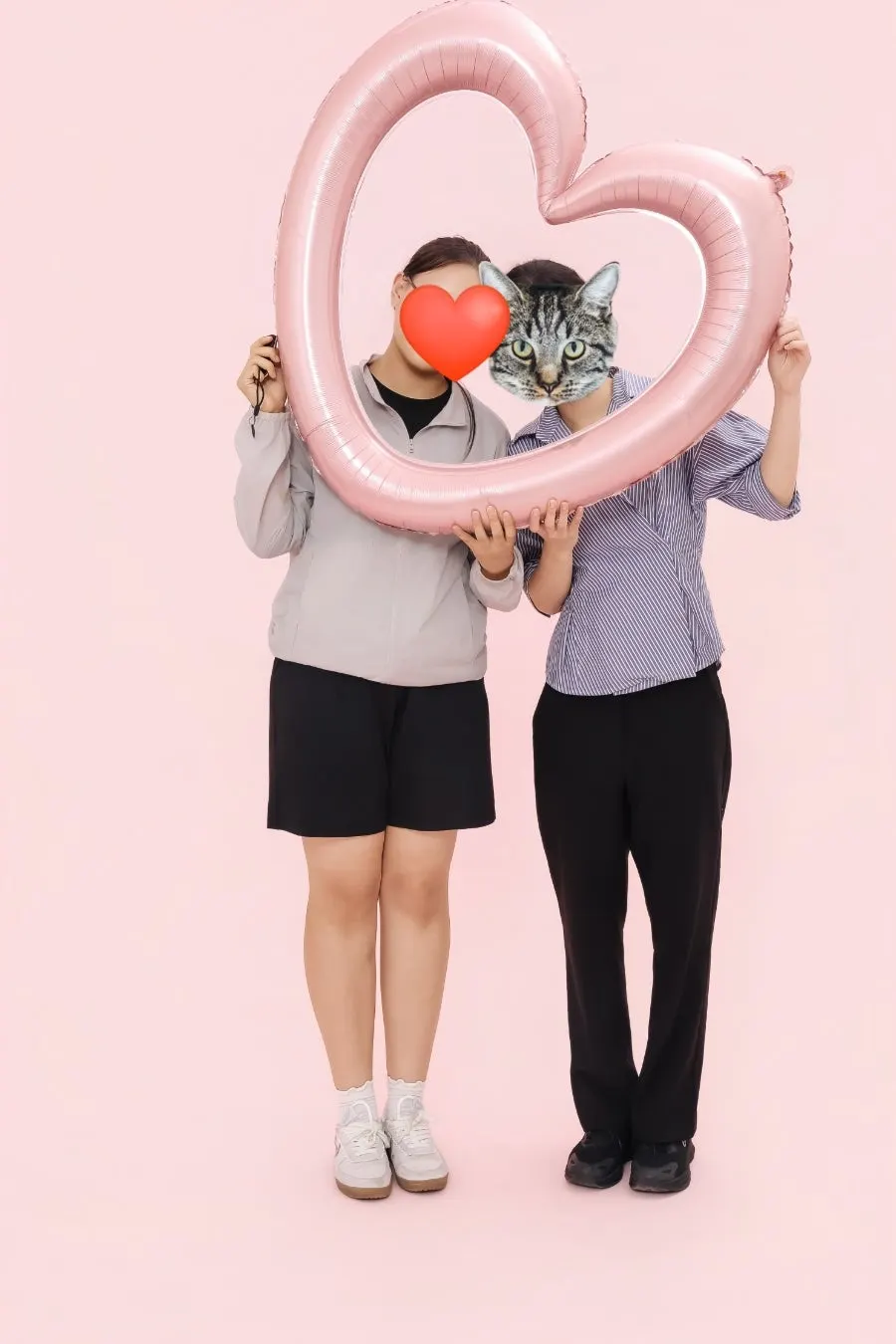 Small room with a pink pastel curtain backdrop