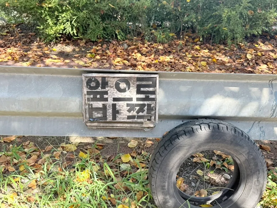 Indicación de estacionamiento frente al edificio de Arirang Gaeseong Son Mandu Siksa Branch