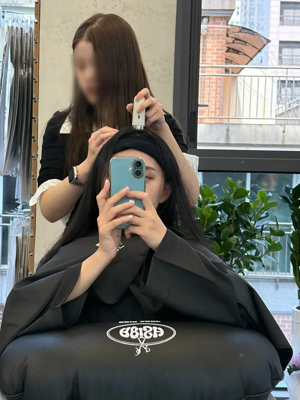 Salon seat after booking the head spa