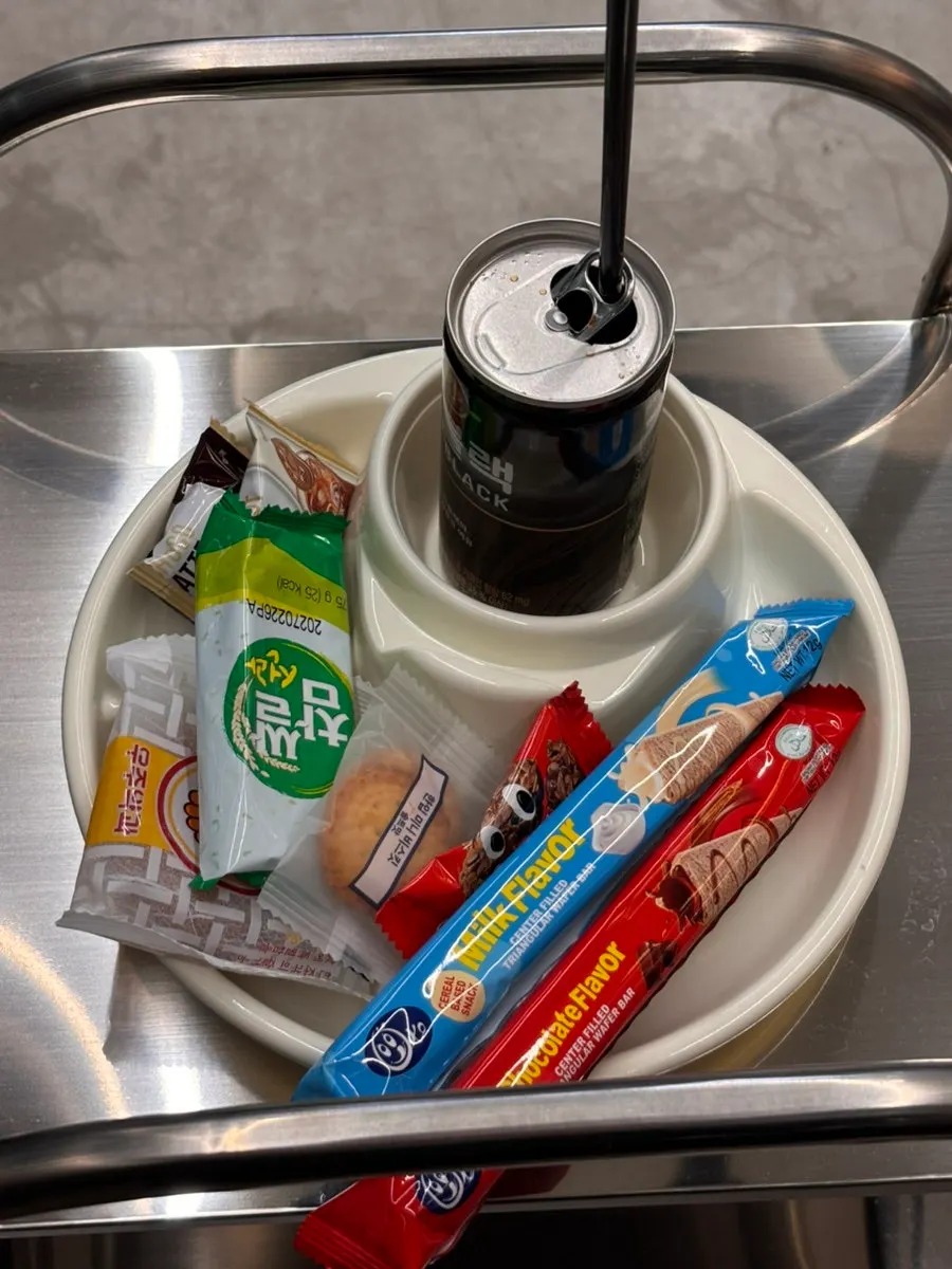 Drinks and snacks provided during the service