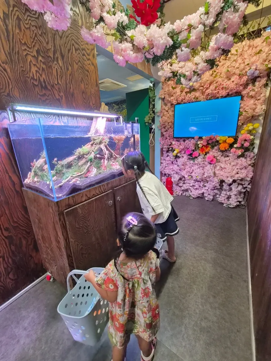 Touching insects at the insect experience corner