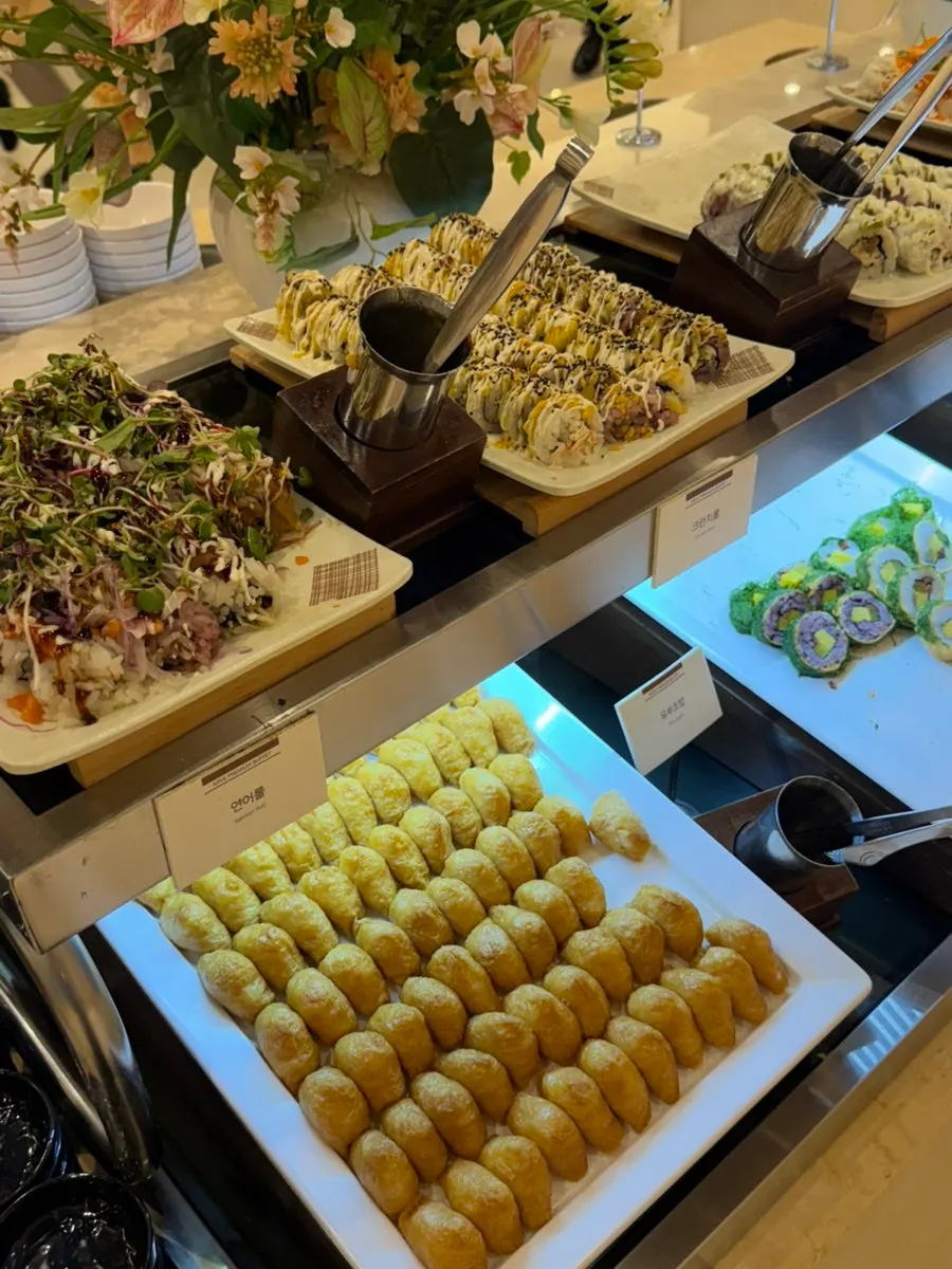 Japanese food corner at Arbe's buffet