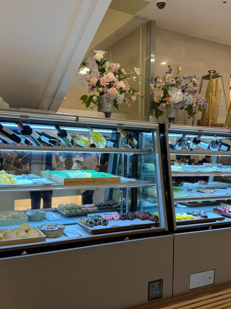 A plate of desserts from Arbe's buffet