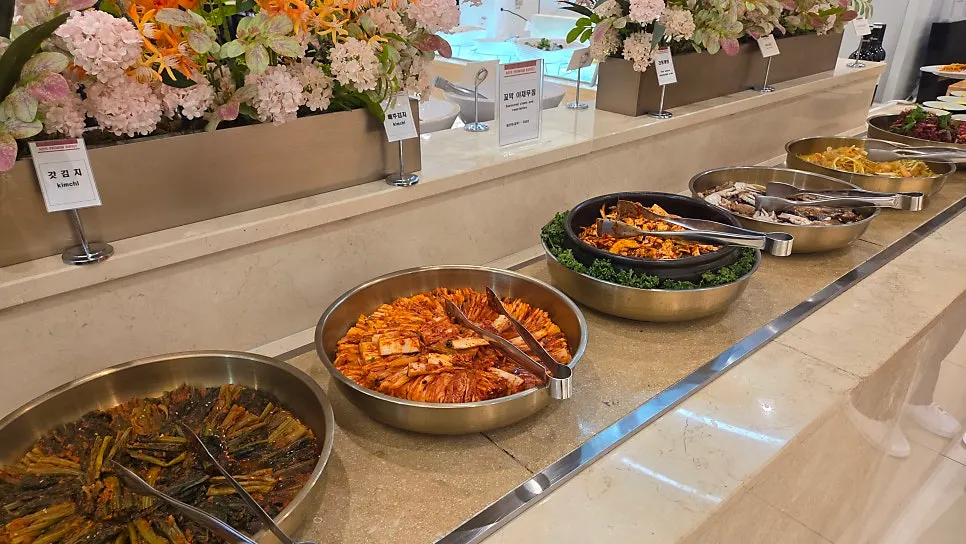 아르베 뷔페 따뜻한 음식 코너