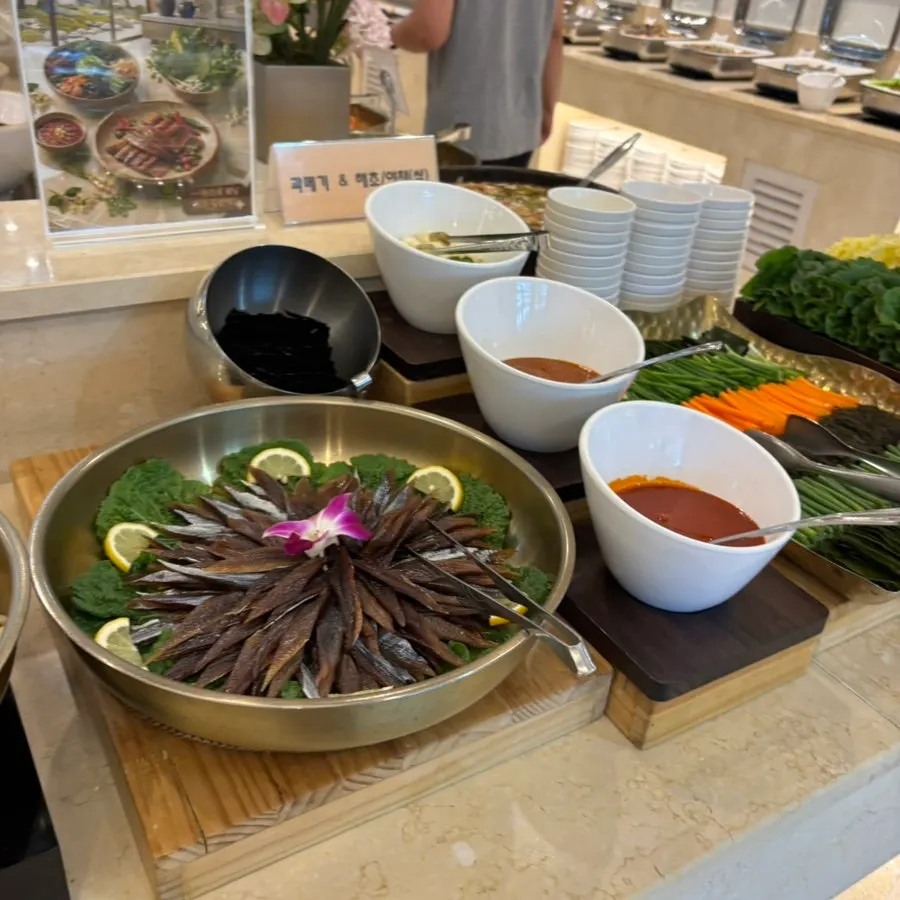 아르베 연회장 뷔페 코너