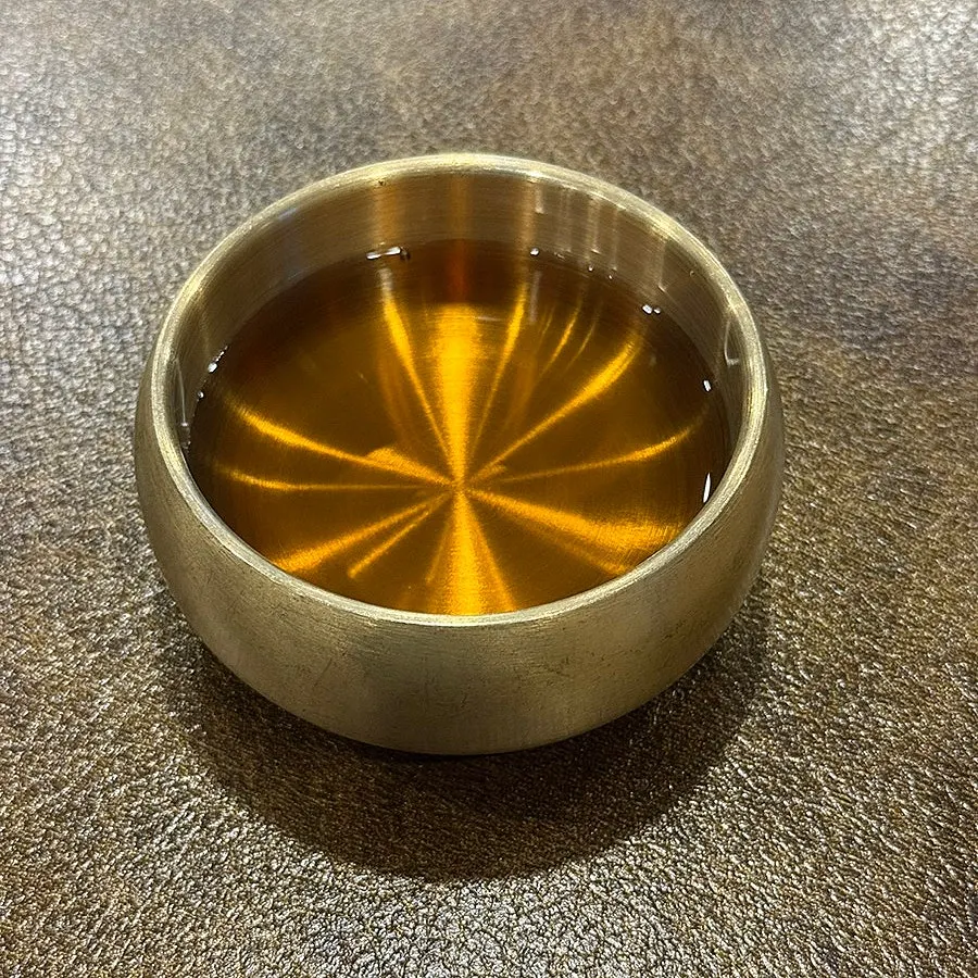 Plum tea served as a palate cleanser