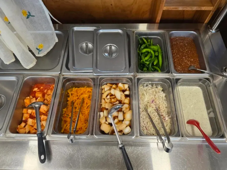 Side-dish selection for the baeksuk meal