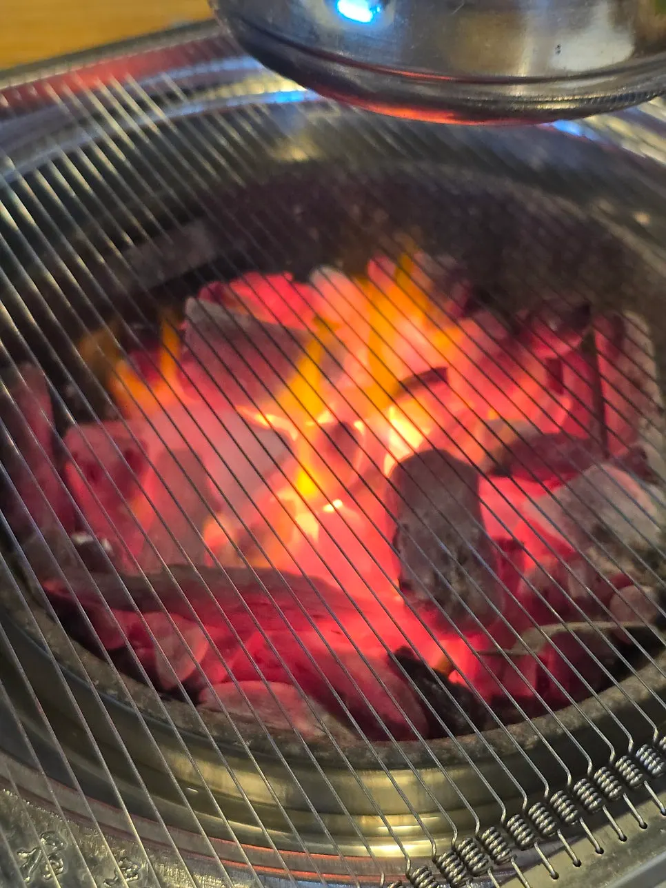 Three servings of charcoal pork galbi as ordered