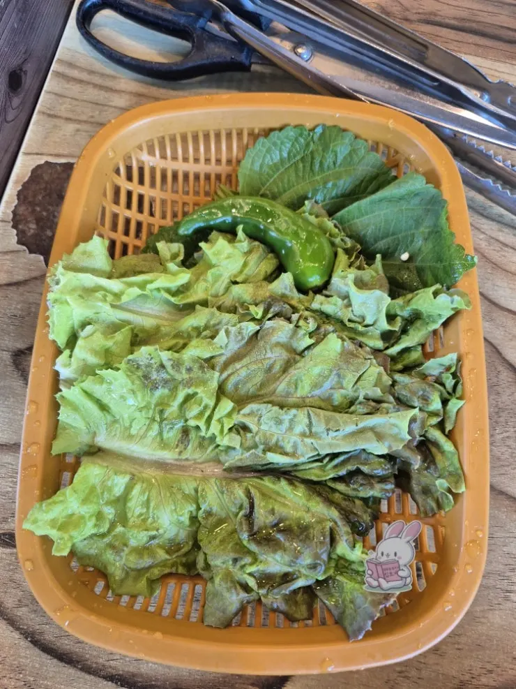 Vertical photo of the table set with side dishes