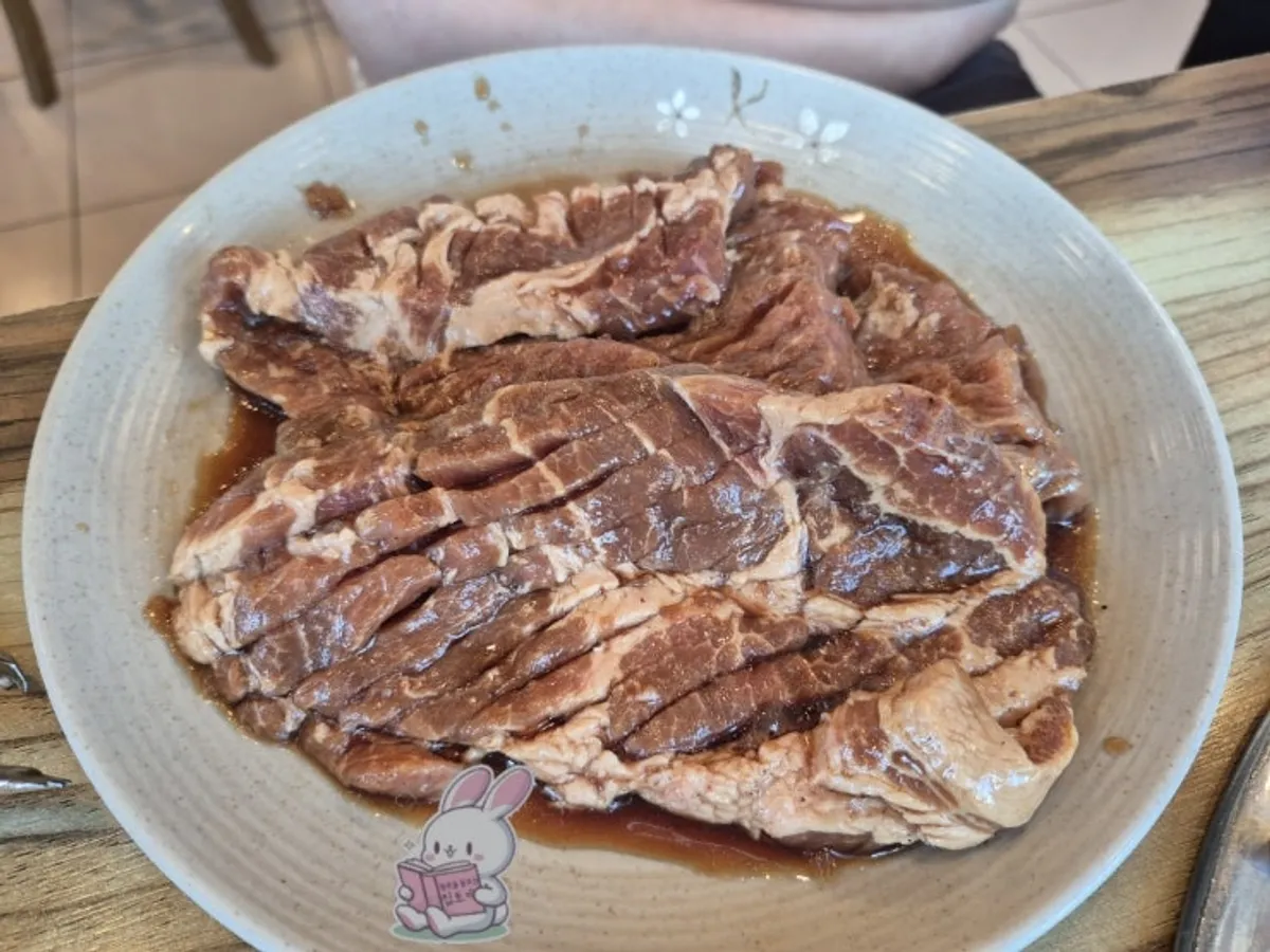 2 servings of pork marinated galbi at Ilpum Chamsut Galbi