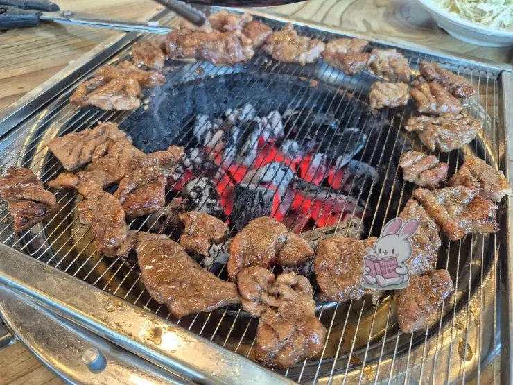 An additional serving of pork marinated galbi