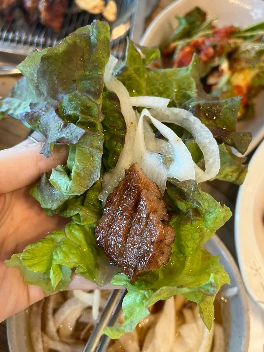 석쇠 위 참숯 불향 입은 갈비