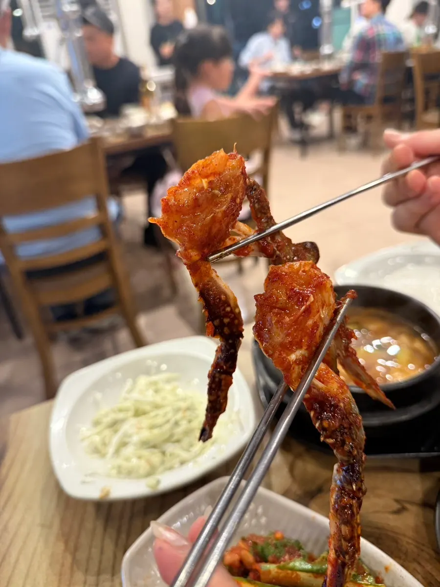 Seasoned crab side dish packed with meat