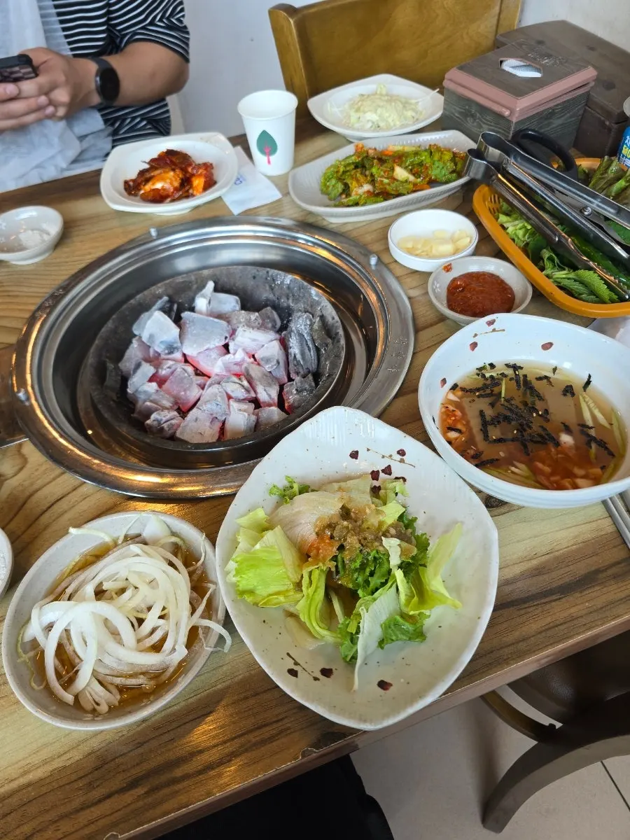 A full spread of basic side dishes