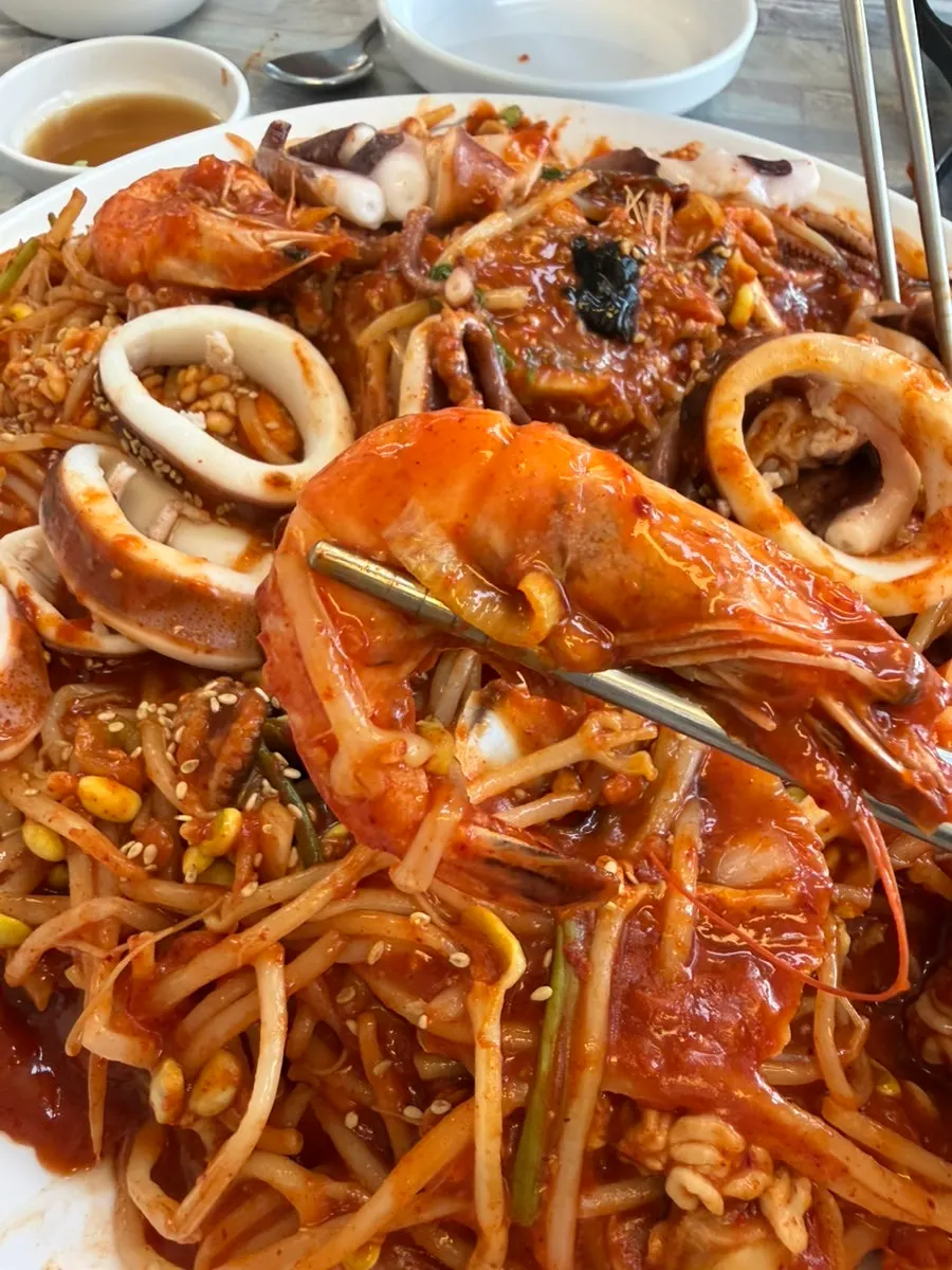 Fish roe seafood topping coated in sauce