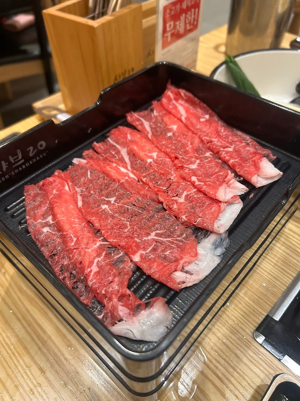 Fresh unlimited shabu-shabu meat