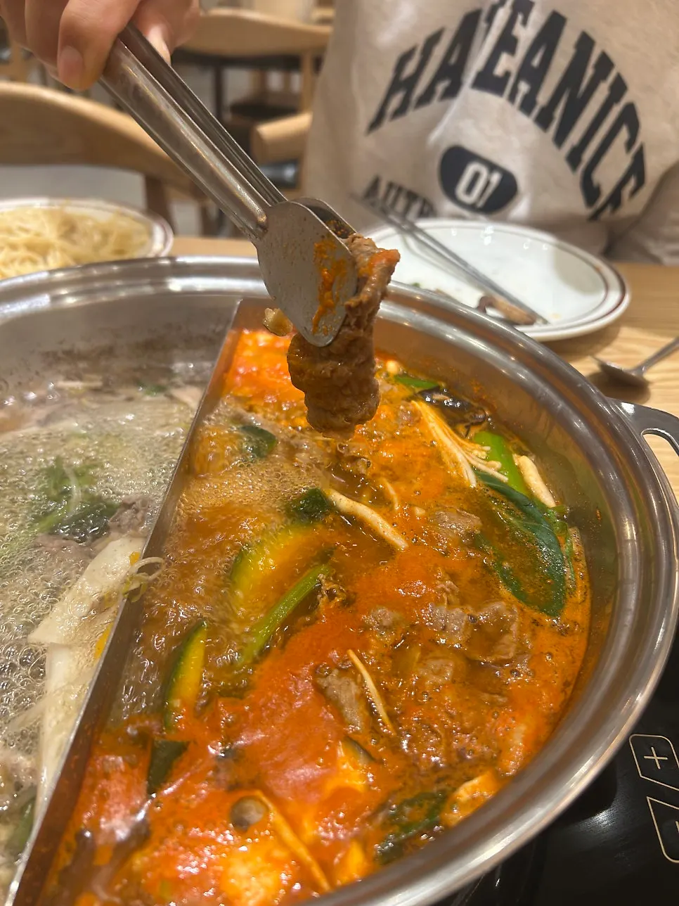 A chewy bite of Vietnamese spring roll