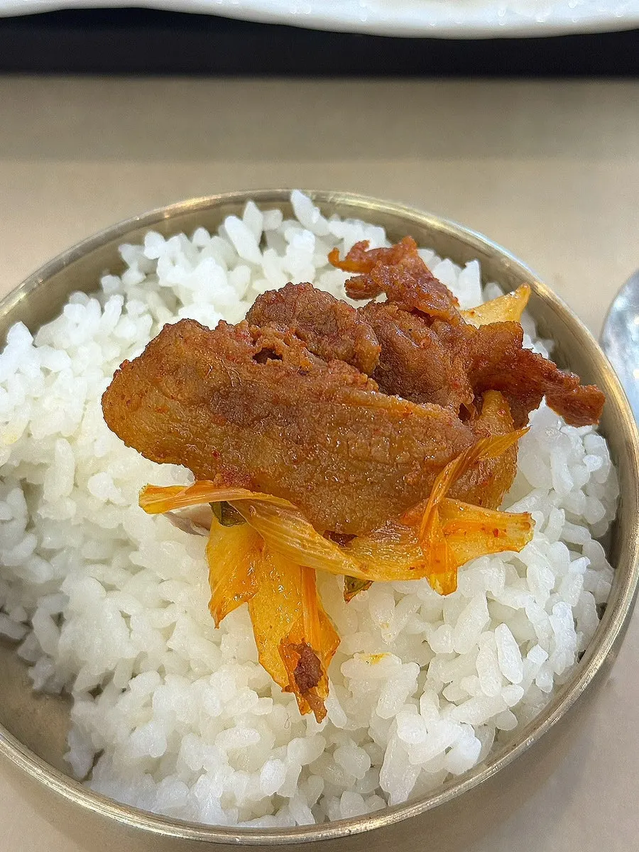 양념이 잘 밴 제육볶음 클로즈업