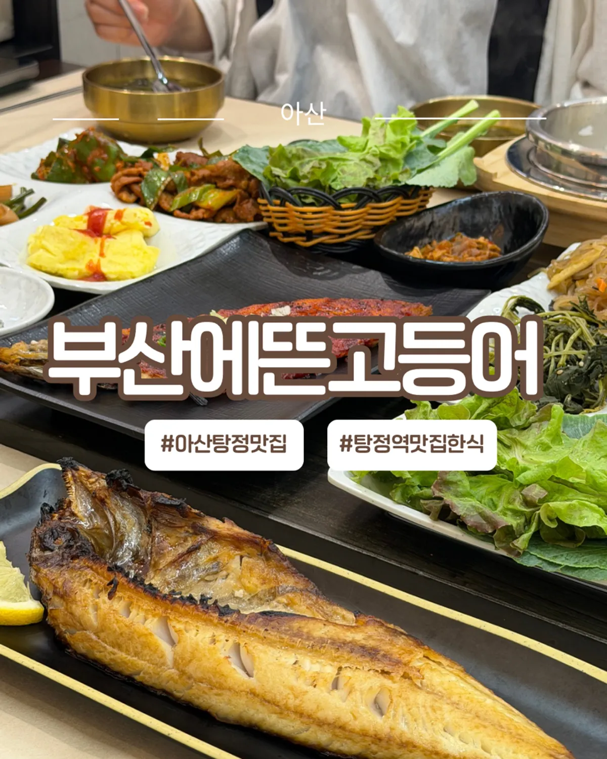 부산에뜬고등어 아산탕정점 생선구이 한 상